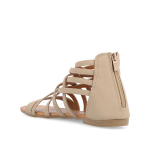 HANNI GLADIATOR SANDALS IN VEGAN LEATHER - Nude PU