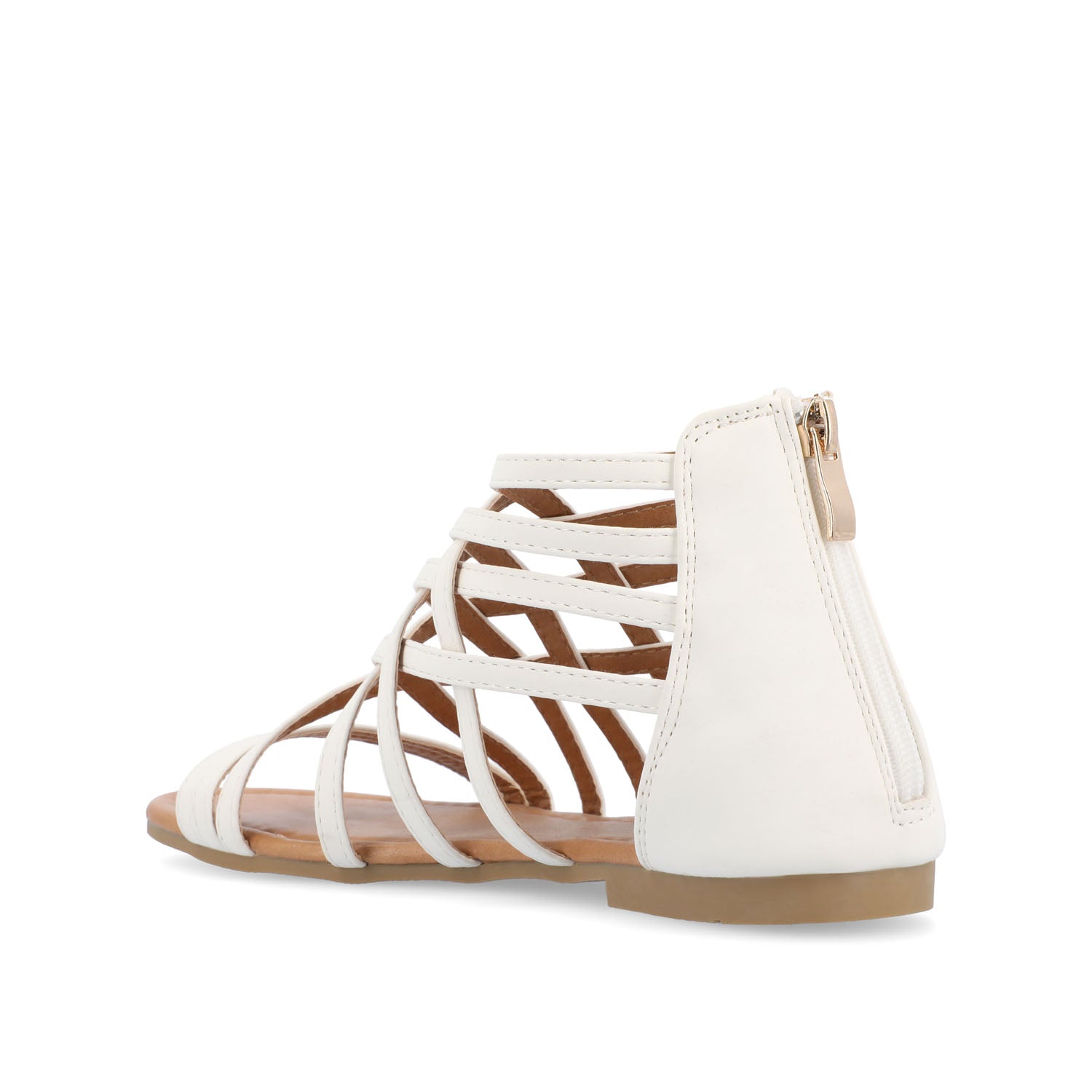 HANNI GLADIATOR SANDALS IN VEGAN LEATHER - White PU
