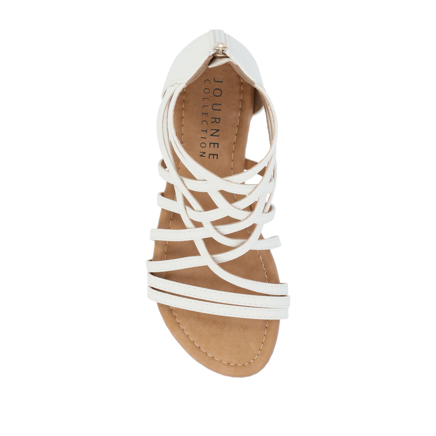 HANNI GLADIATOR SANDALS IN VEGAN LEATHER - White PU