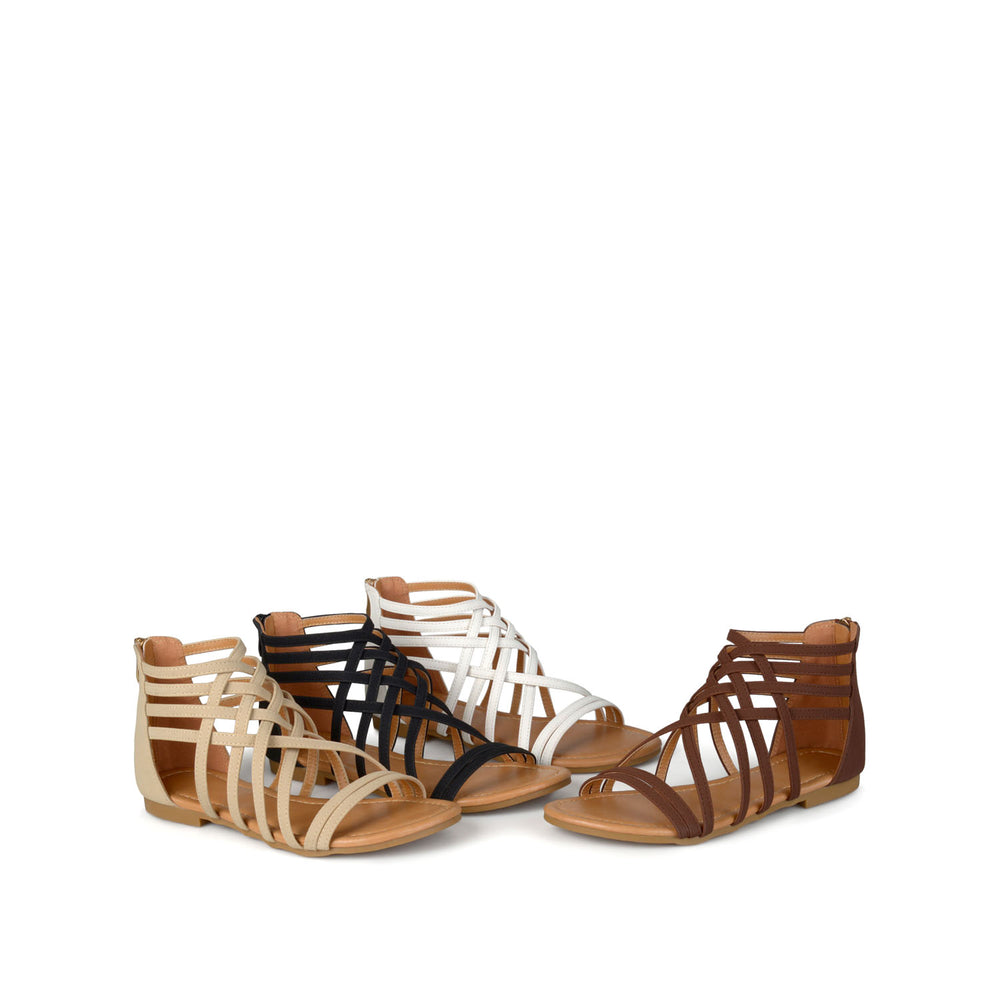 HANNI GLADIATOR SANDALS IN FAUX LEATHER