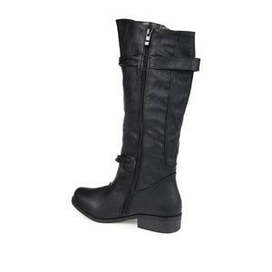 HARLEY RIDING BOOTS IN X-WIDE CALF - Black PU