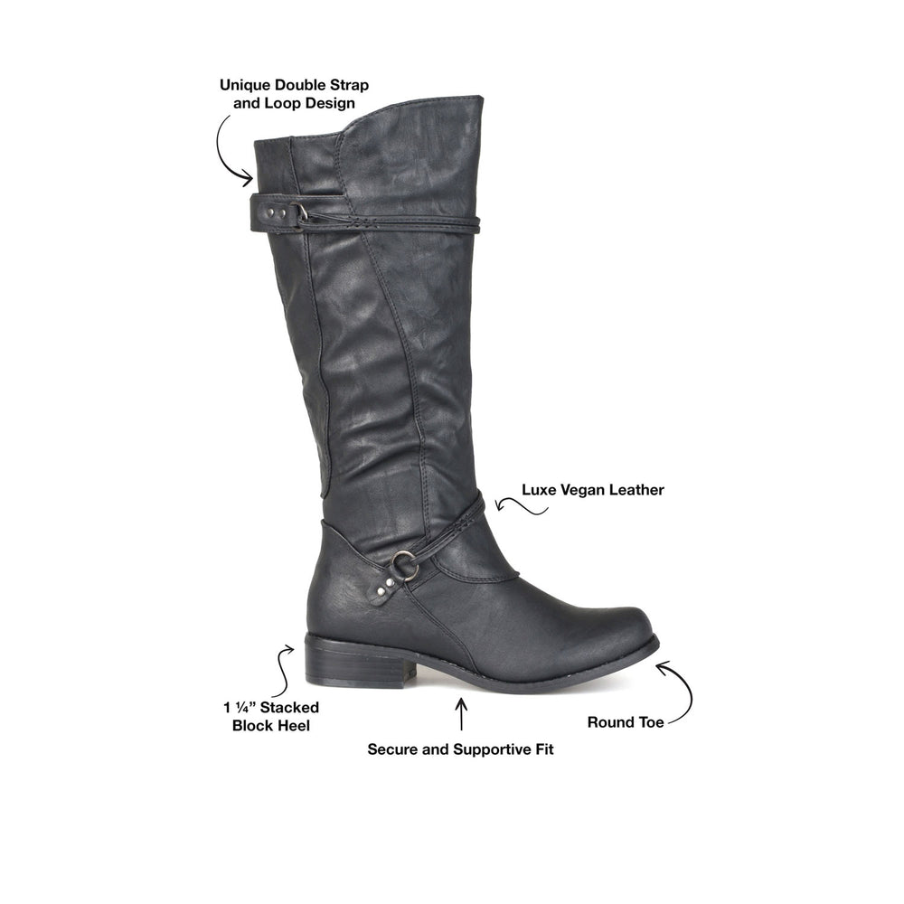 Harley Extra Wide Calf Boots | Faux Leather Boots | Journee Collection