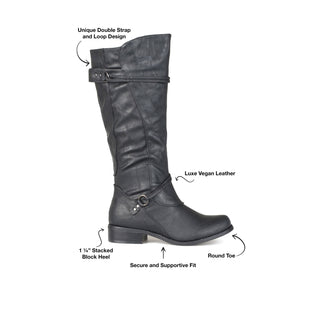 HARLEY RIDING BOOTS IN WIDE-CALF