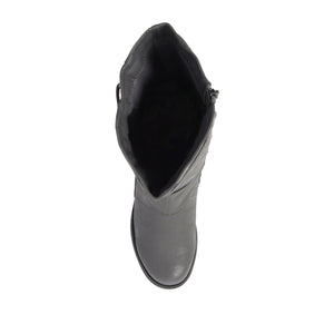 HARLEY RIDING BOOTS IN WIDE CALF - Grey PU