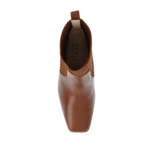 HARLOWE CHELSEA BOOTIES IN WIDE - Brown