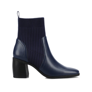 HARLOWE CHELSEA BOOTIES IN WIDE - Navy
