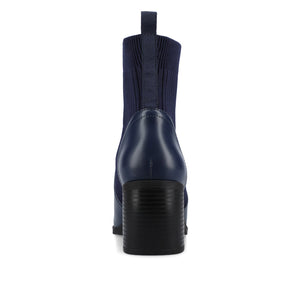 HARLOWE CHELSEA BOOTIES IN WIDE - Navy