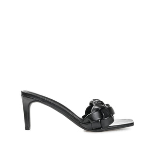 HATTIE HEELED SANDALS IN FAUX LEATHER