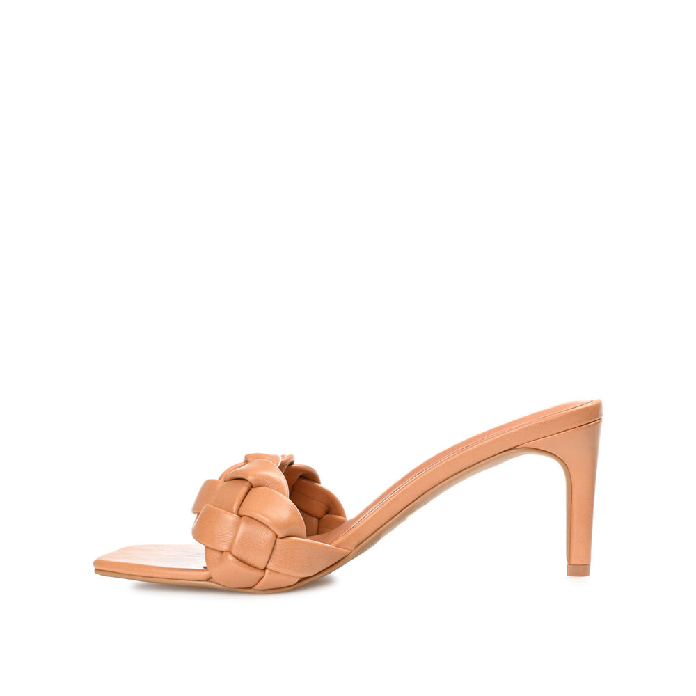 HATTIE HEELED SANDALS IN FAUX LEATHER