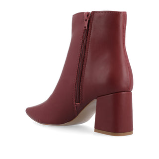 HAYLINN SQUARE TOE BOOTIES IN FAUX LEATHER