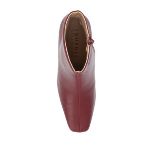 HAYLINN FAUX LEATHER BOOTIES IN WIDE