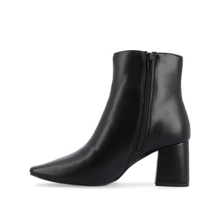 HAYLINN SQUARE TOE BOOTIES IN FAUX LEATHER