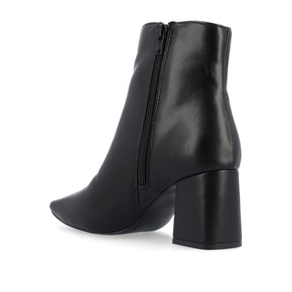 HAYLINN SQUARE TOE BOOTIES IN FAUX LEATHER