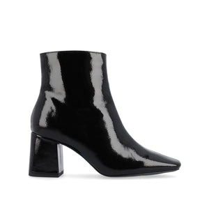 HAYLINN SQUARE TOE BOOTIES - Black Patent