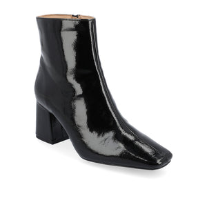 HAYLINN SQUARE TOE BOOTIES - Black Patent