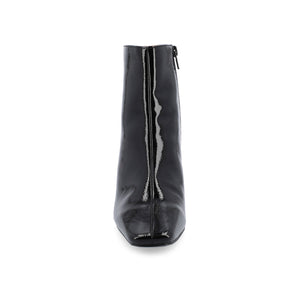HAYLINN SQUARE TOE BOOTIES - Black Patent