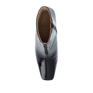 HAYLINN SQUARE TOE BOOTIES - Black Patent
