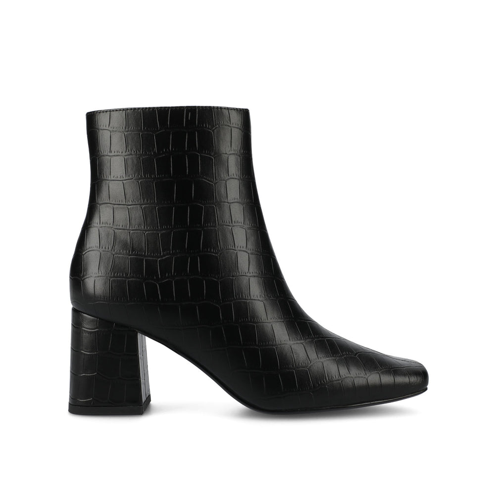 HAYLINN SQUARE TOE BOOTIES IN PATENT