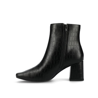 HAYLINN SQUARE TOE BOOTIES IN FAUX LEATHER