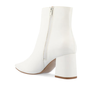 HAYLINN SQUARE TOE BOOTIES IN FAUX LEATHER