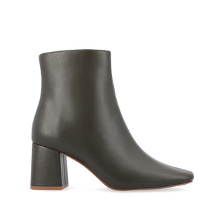 HAYLINN SQUARE TOE BOOTIES IN FAUX LEATHER