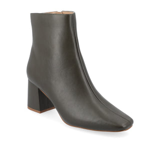 HAYLINN SQUARE TOE BOOTIES IN FAUX LEATHER