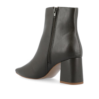 HAYLINN SQUARE TOE BOOTIES IN FAUX LEATHER