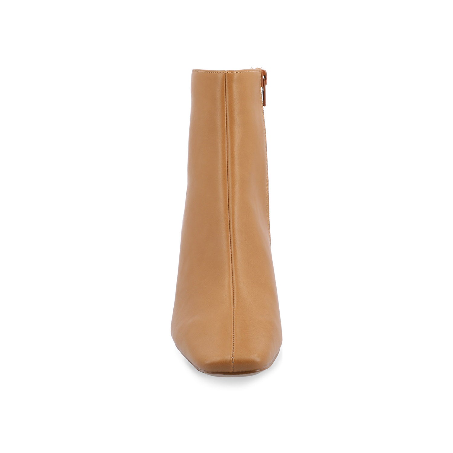 HAYLINN SQUARE TOE BOOTIES IN VEGAN LEATHER - Tan PU