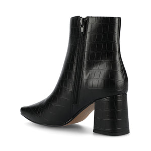 HAYLINN FAUX LEATHER BOOTIES IN WIDE