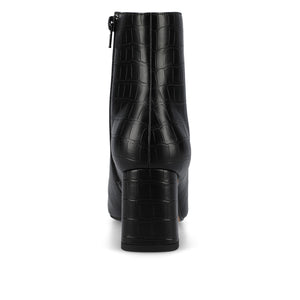 HAYLINN FAUX LEATHER BOOTIES IN WIDE