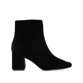 HAZARA SQUARE TOE BOOTIES IN VELVET