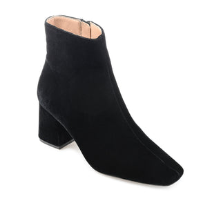 HAZARA SQUARE TOE BOOTIES IN VELVET