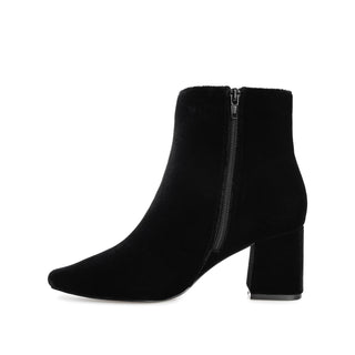 HAZARA SQUARE TOE BOOTIES IN VELVET