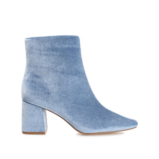 HAZARA SQUARE TOE BOOTIES IN VELVET