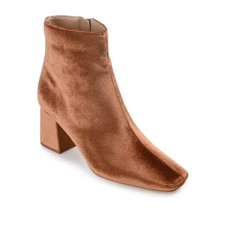 HAZARA SQUARE TOE BOOTIES IN VELVET