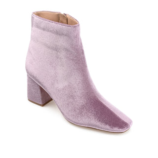 HAZARA SQUARE TOE BOOTIES IN VELVET