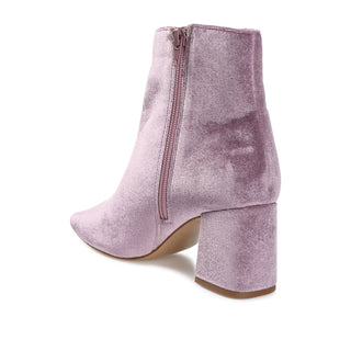 HAZARA SQUARE TOE BOOTIES IN VELVET