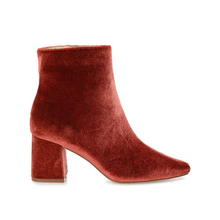 HAZARA SQUARE TOE BOOTIES IN VELVET