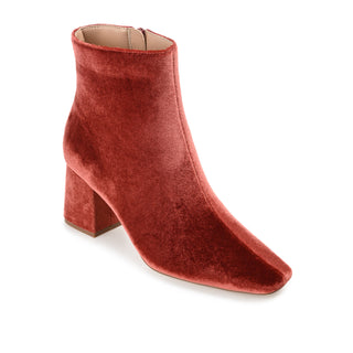 HAZARA SQUARE TOE BOOTIES IN VELVET