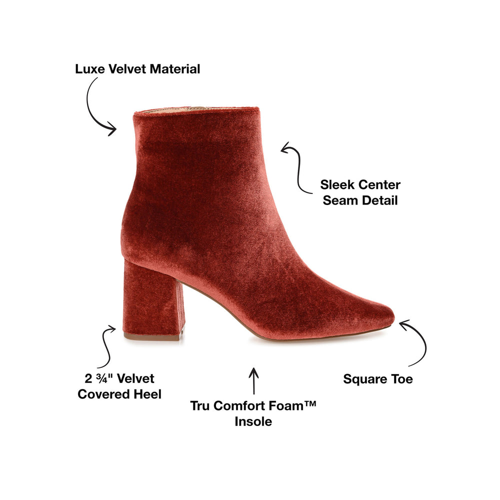 HAYLINN SQUARE TOE BOOTIES IN PATENT