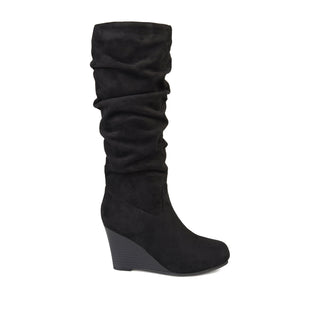 HAZE KNEE HIGH BOOTS IN FAUX SUEDE