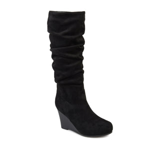 HAZE KNEE HIGH BOOTS IN FAUX SUEDE