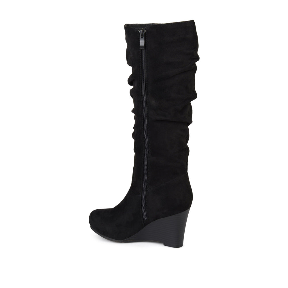 HAZE KNEE HIGH BOOTS IN FAUX SUEDE