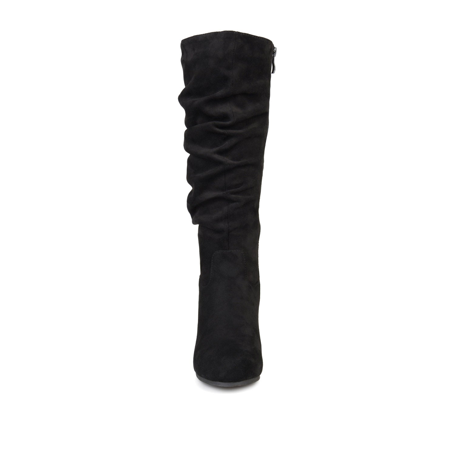 HAZE KNEE HIGH BOOTS IN FAUX SUEDE - Black