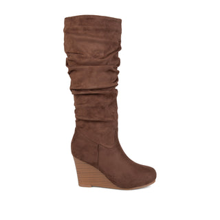 HAZE KNEE HIGH BOOTS IN FAUX SUEDE