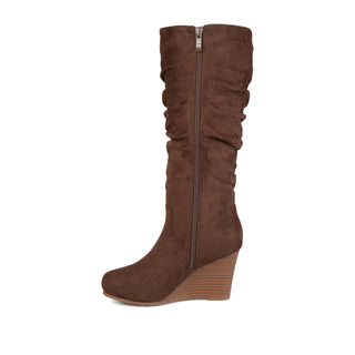 HAZE KNEE HIGH BOOTS IN FAUX SUEDE