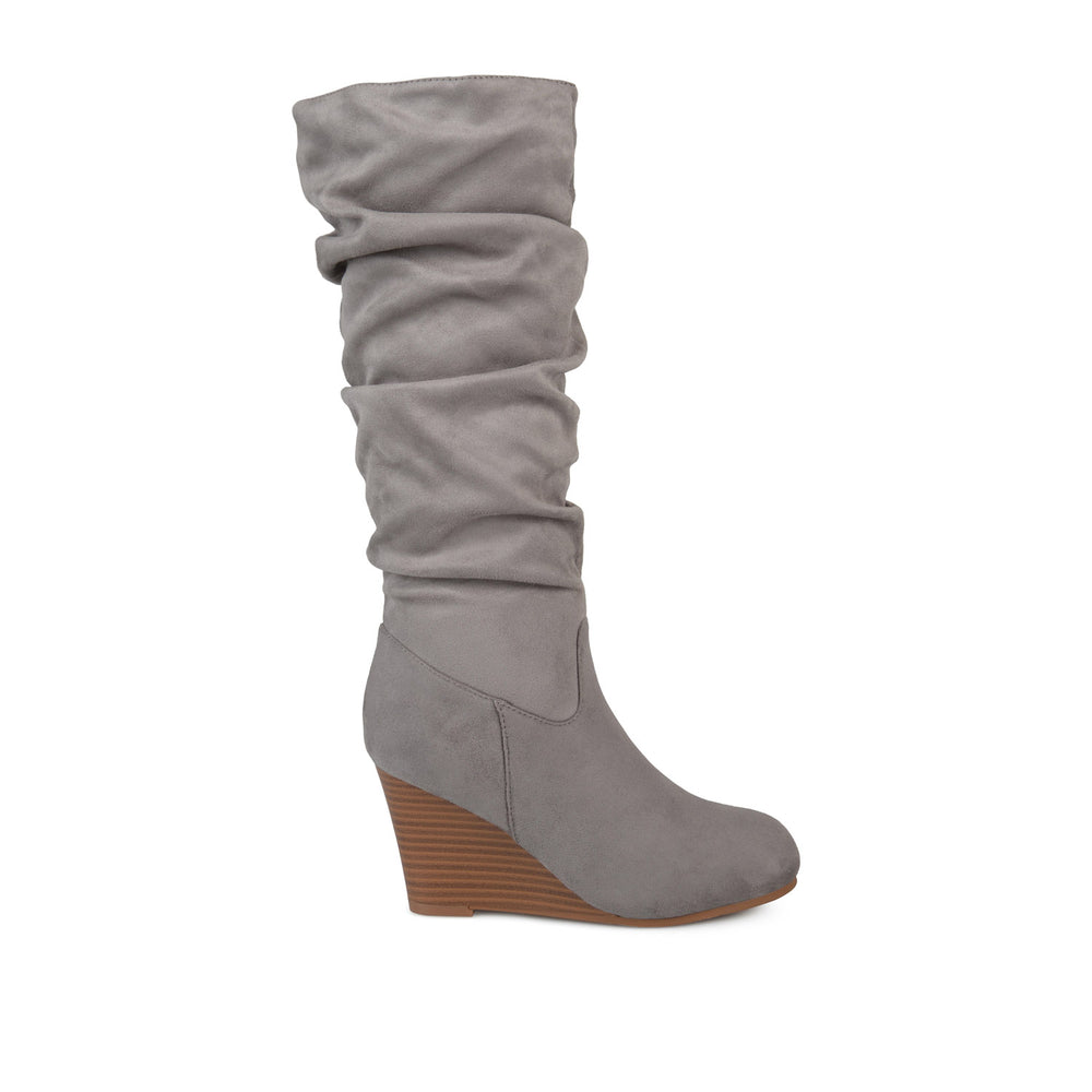 HAZE KNEE HIGH BOOTS IN FAUX SUEDE