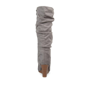 HAZE KNEE HIGH BOOTS IN FAUX SUEDE - Grey