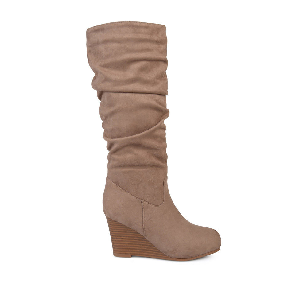 HAZE KNEE HIGH BOOTS IN FAUX SUEDE