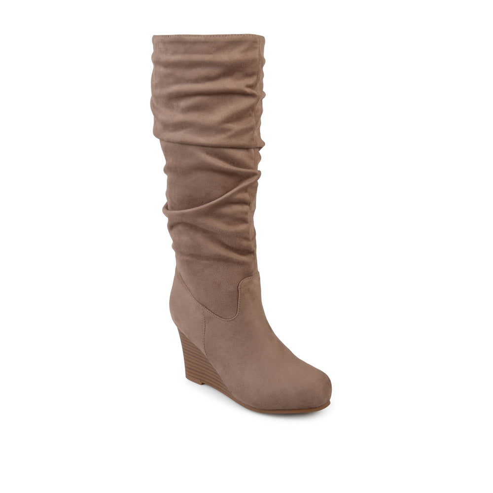 HAZE KNEE HIGH BOOTS IN FAUX SUEDE